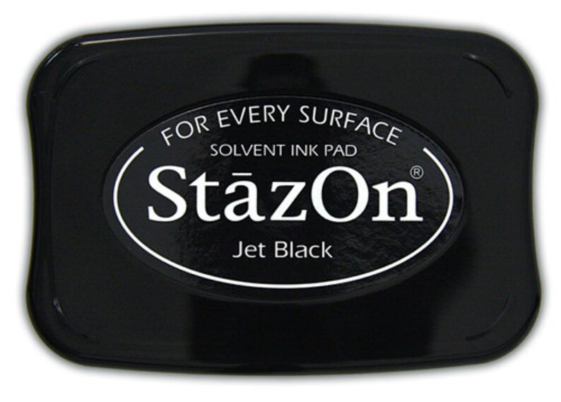 Black Stazon Ink Pad Permanent Stamp Pad 90000IP02253 Etsy