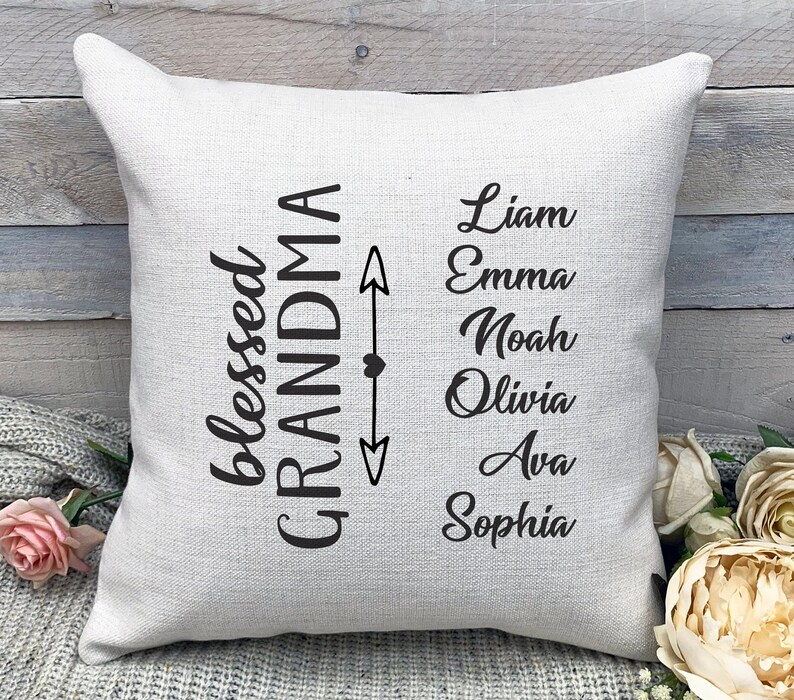 Family Names Pillow Cover Names on Throw Pillow Cover Etsy