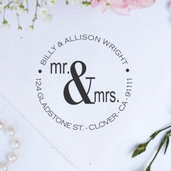 Return Address Stamp, Address Stamper, Personalized Return Address Stamper, Self Inking Stamp, Rubber Stamp, Address Labels --02583-HD53-000