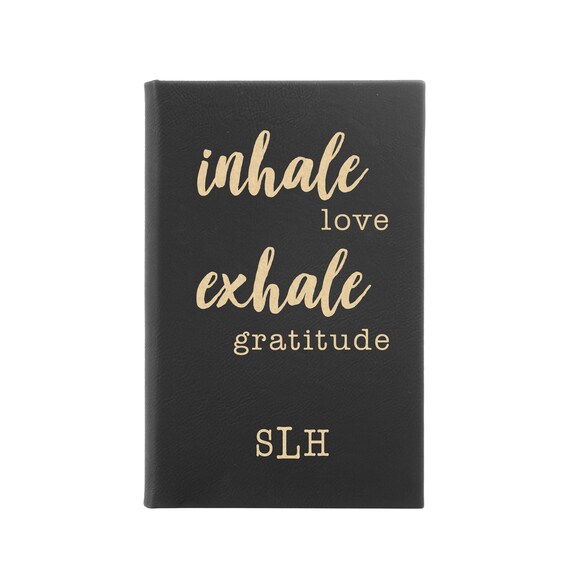 Gratitude Journal Inhale Exhale Personalized Journal Gratitude Notebook Daily Gratitude Prayer Journal Thankfulness 28353 Lj05 036 - 