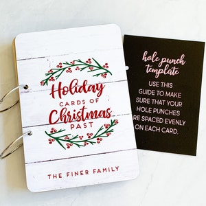 Christmas Card Keeper, Card Holder, Greeting Card Holder, Christmas Card Book, Personalized Holiday Card Organizer Keeper --31633-CARD-018