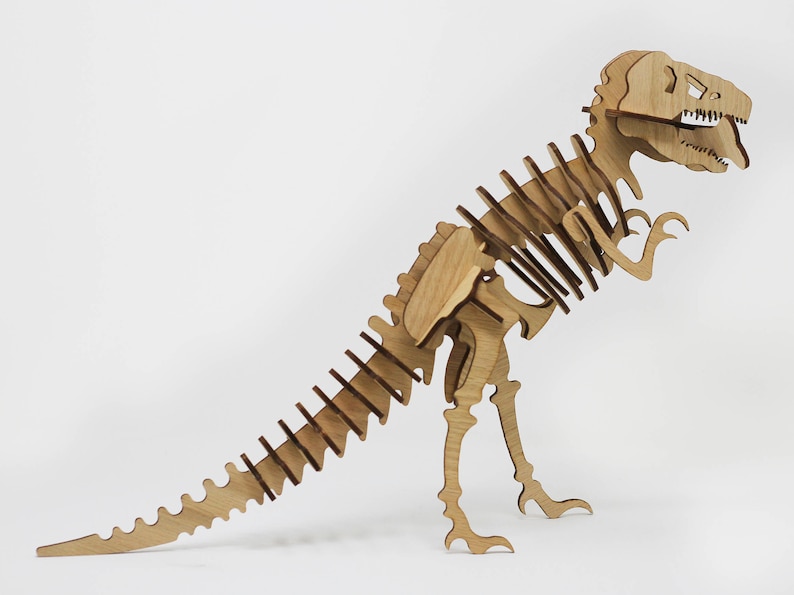Build Your Own Dinosaur 3D Dinosaur Kit 3D Puzzle TRex Etsy
