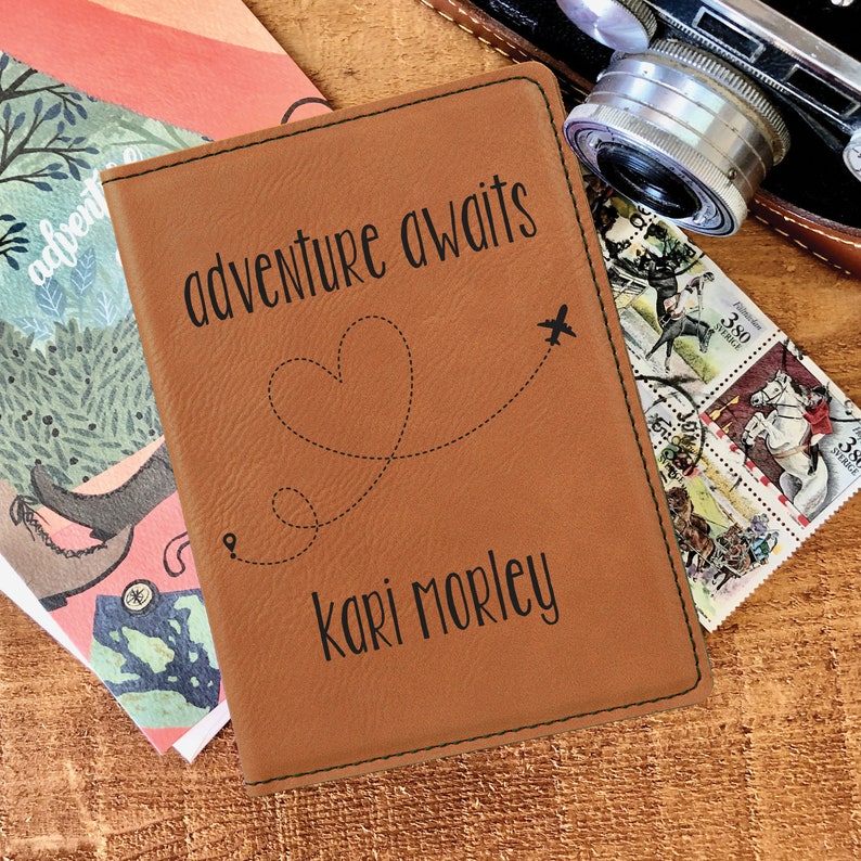 Graduation Gift Custom Passport Holder Leather Passport Cover Travel Accessories --41028-PC01-039 Passport Cover Passport Case