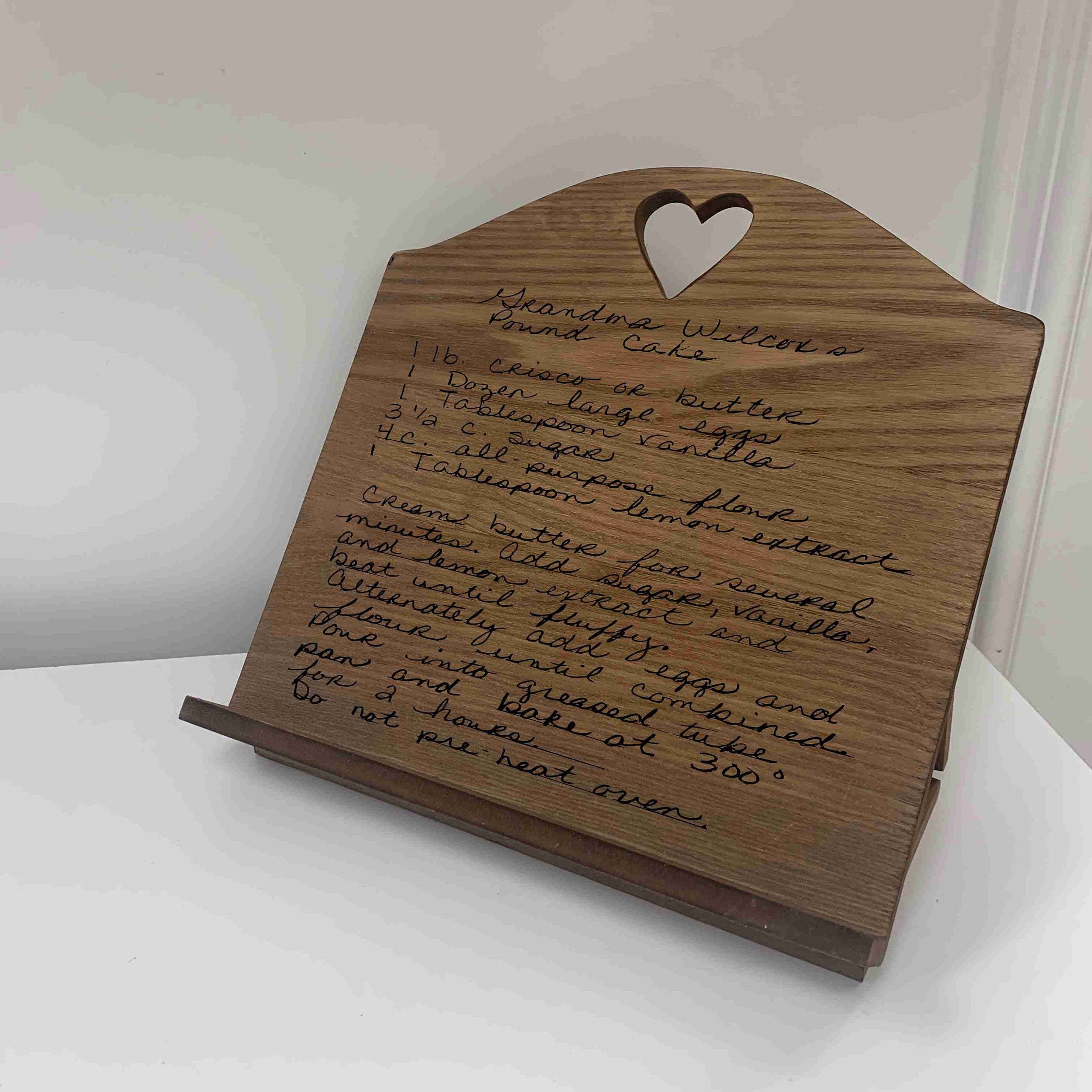 Custom Cookbook Stand Engraved Cookbook Holder iPad Holder Etsy