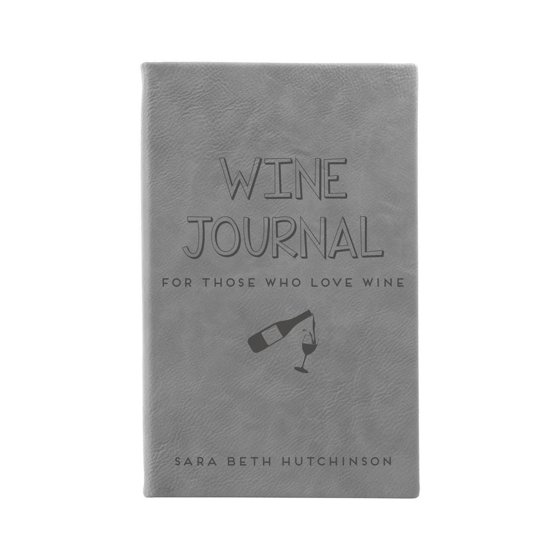 Wine Journal Leather Journal Personalized Leather Journal Etsy