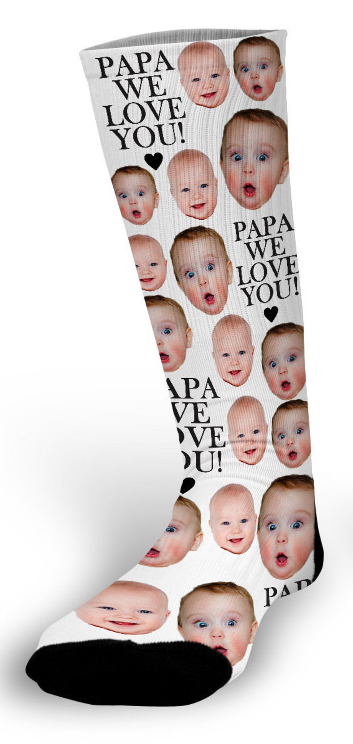 Father's Day Custom Photo Socks Father's Day Socks Etsy