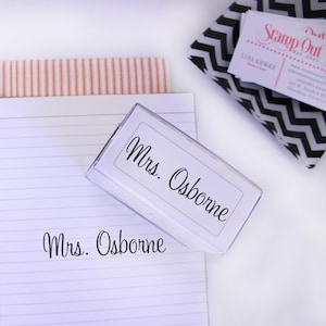 Custom Name Stamp, Teacher Stamp,  Self inking, Personalized Name signature stamp, Nurse or Doctor name on a stamp,  Signature stamp Stamper