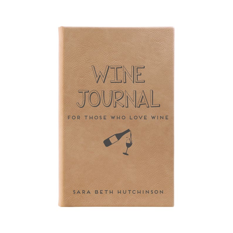Wine Journal Leather Journal Personalized Leather Journal Etsy