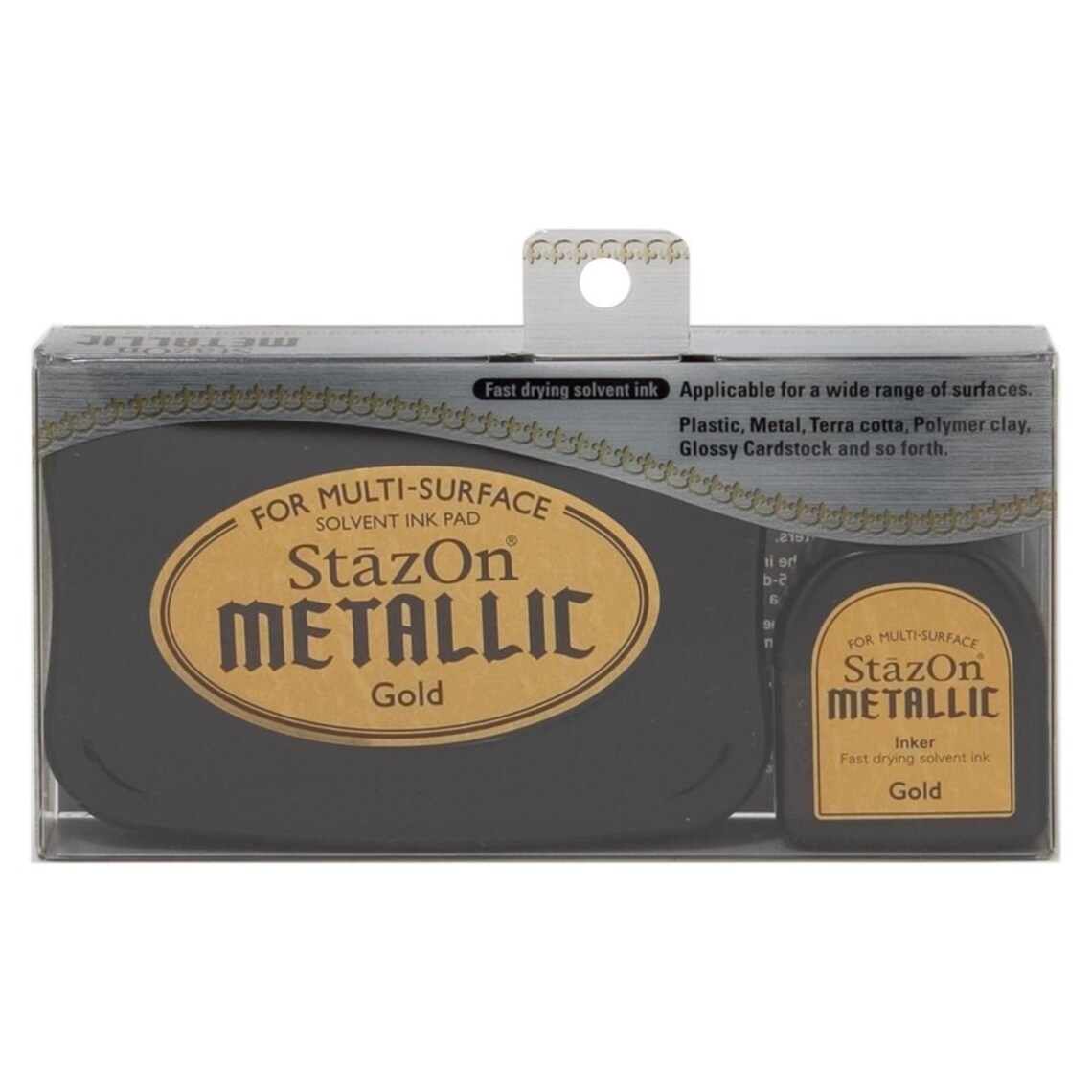 StazOn metallic Gold ink for rubber stamps 9352 Etsy