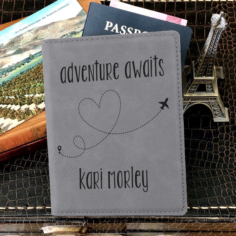 Graduation Gift Custom Passport Holder Leather Passport Cover Travel Accessories --41028-PC01-039 Passport Cover Passport Case