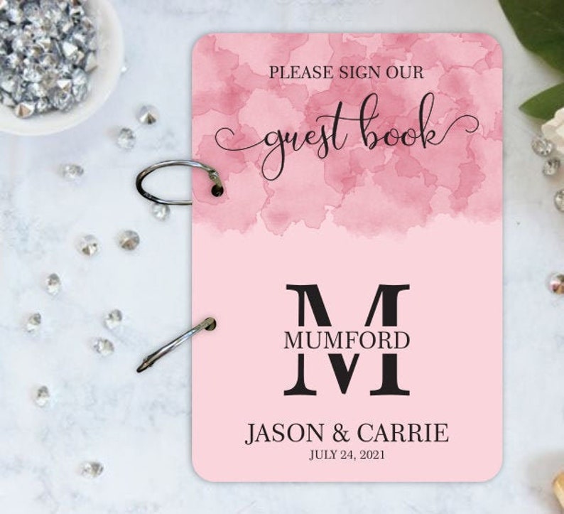 Custom Wedding Guest Book Wedding Guest Book Unique Guest Etsy