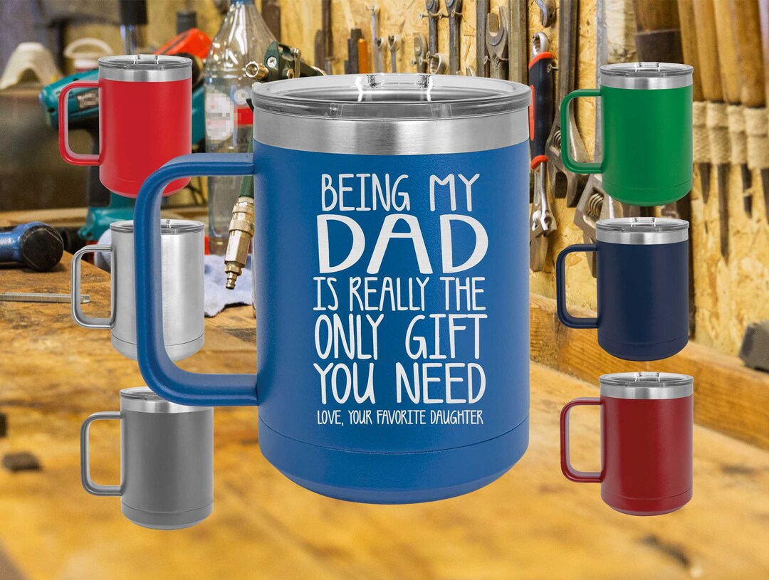 Personalized Dad Thermal Mug Father's Day Tumbler Etsy