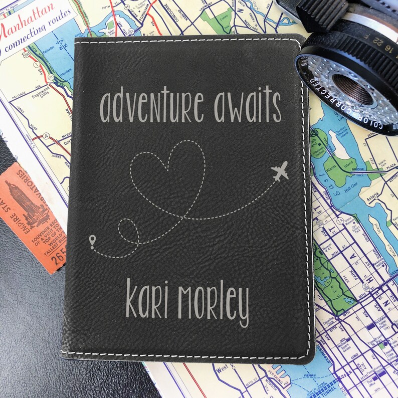 Graduation Gift Custom Passport Holder Leather Passport Cover Travel Accessories --41028-PC01-039 Passport Cover Passport Case