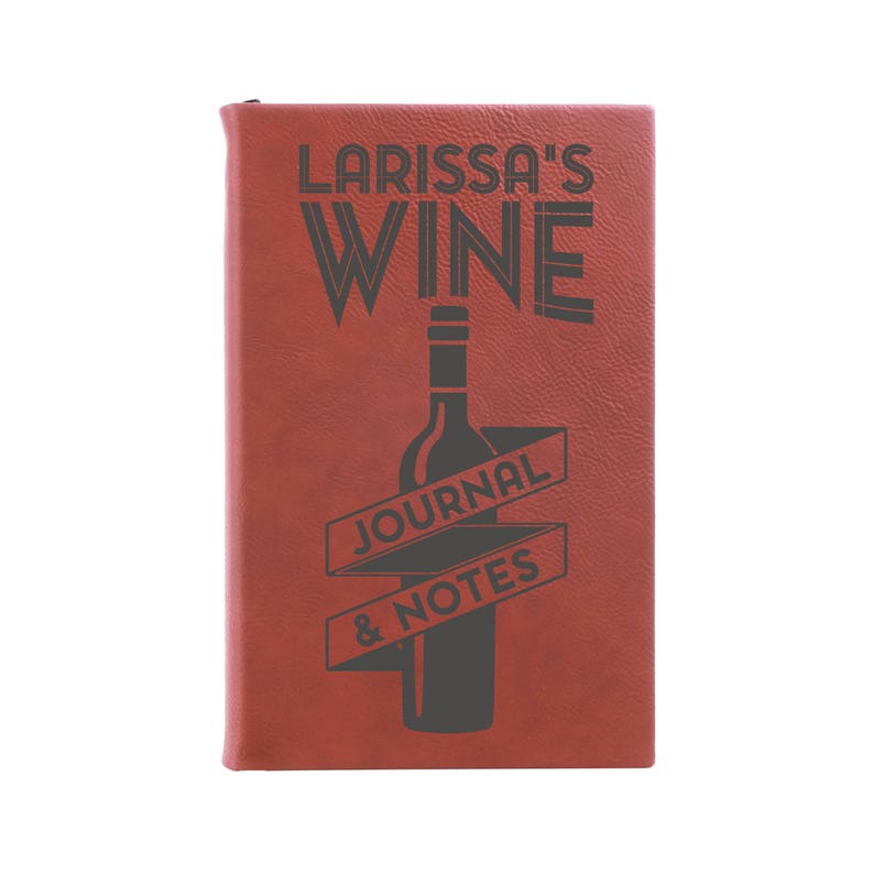 Personalized Wine Journal Leather Journal Wine Journal Wine Etsy