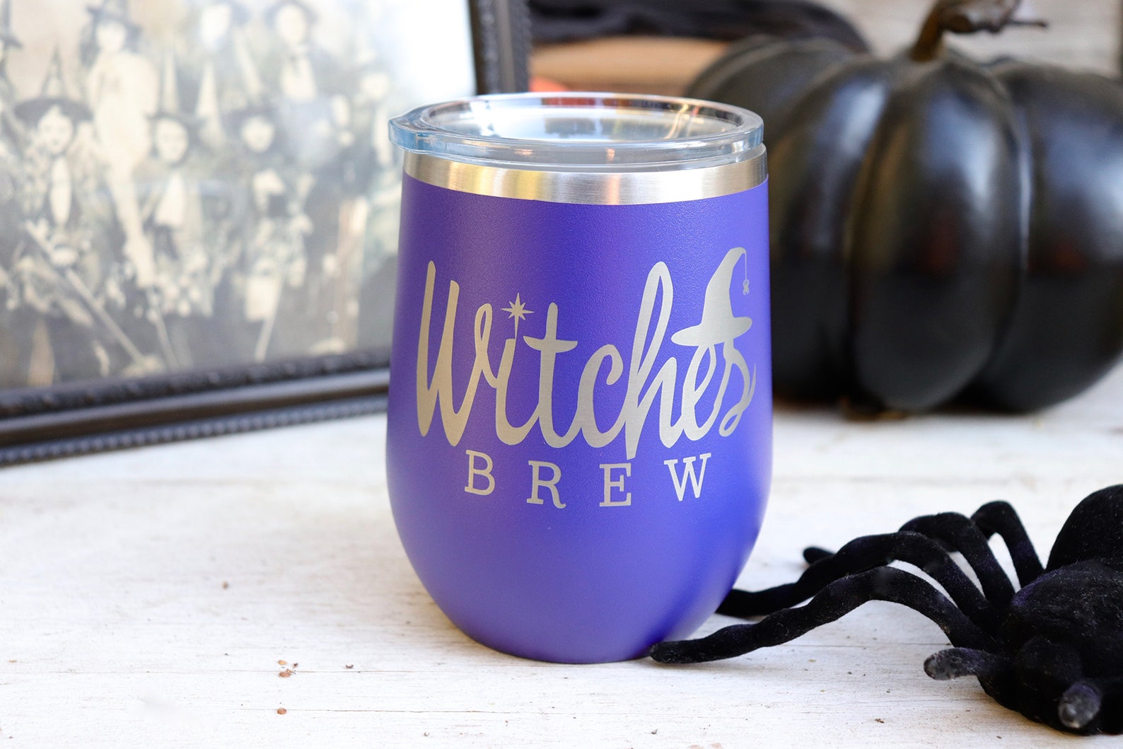 Halloween Wine Tumbler Witches Brew Tumbler Custom Wine Etsy