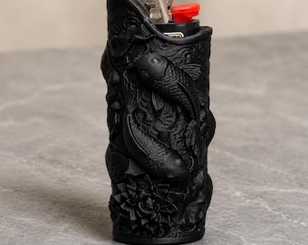 Ornamental Fish Standard BIC Lighter Sleeve | Fish Lighter Case | Reusable Lighter Cover | Free Shipping