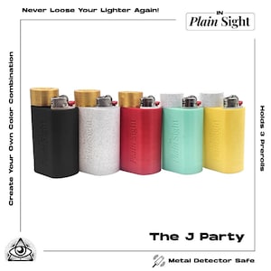 La fiesta J: contenedor de porros, boquilla para cigarrillos, escondite de puros,