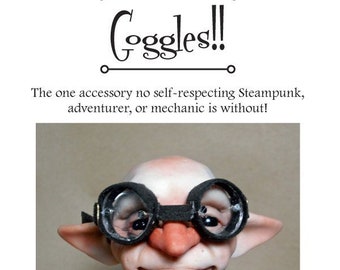 Instructional e-Book PDF How to Make Steampunk Doll Goggles