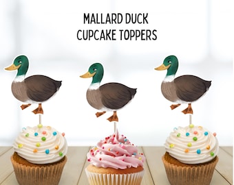 Rakuto 40pcs Mallard Duck Cupcake Toppers - Baby Shower Decorations, It's A Boy Party Supplies - View #13