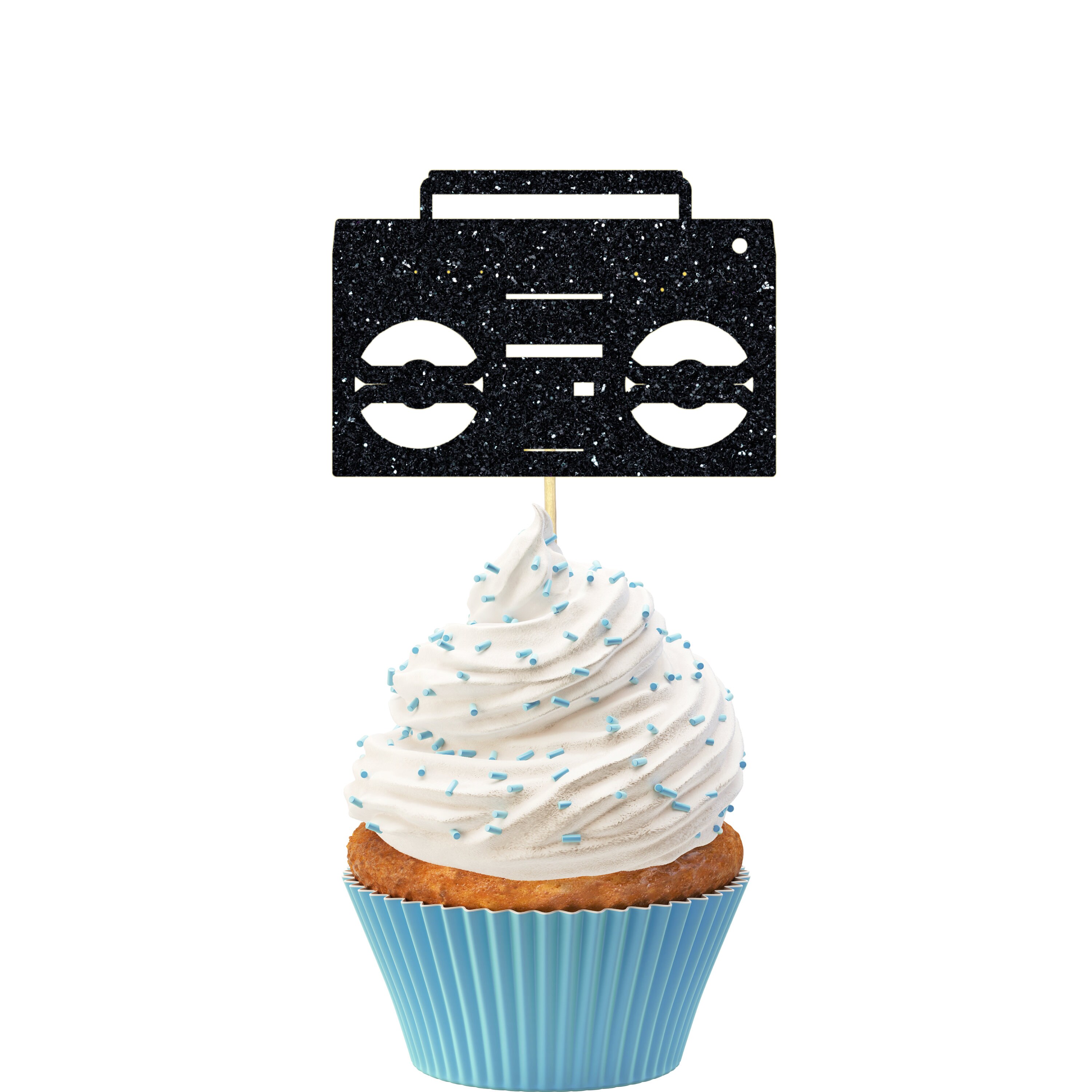 Boombox Radio Cupcake Toppers, Rap Birthday Party Decor, Hip Hop Decor ...