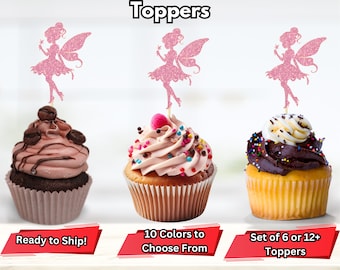 Fairy Cupcake Toppers, Faerie Cupcake Toppers, Fairy Themed Shower, Fairy Birthday Decor, Fairy Party Decorations, Fairy Food Picks