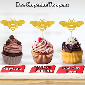 Bee Cupcake Toppers, Mom to Bee Toppers, Bee Baby Shower, Bee Birthday Party Decorations, Buzzing Celebration, Pregnancy Reveal