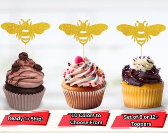 Bee Cupcake Toppers, Mom to Bee Toppers, Bee Baby Shower, Bee Birthday Party Decorations, Buzzing Celebration, Pregnancy Reveal