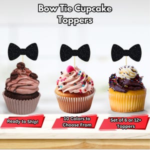 Topper per cupcake a forma di papillon, decorazioni per feste Mr. Onederful, topper per cupcake a forma di omino, festa dei baffi, topper per cupcake a forma di fiocco