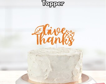 Thanksgiving Cake Topper | Thankful Cake Topper | Grateful Cake Topper - View #10