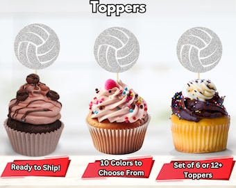 Ozdoby na babeczki z motywem siatkówki, dekoracje urodzinowe w sporcie, dekoracje na imprezę z motywem siatkówki, przekąski z motywem siatkówki, dekoracje na imprezę z motywem siatkówki