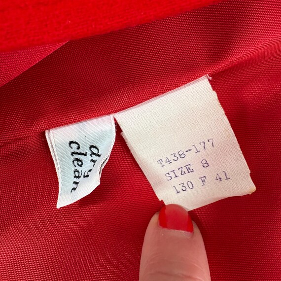 Vintage Pendleton Red Single Button Wool Blazer J… - image 9