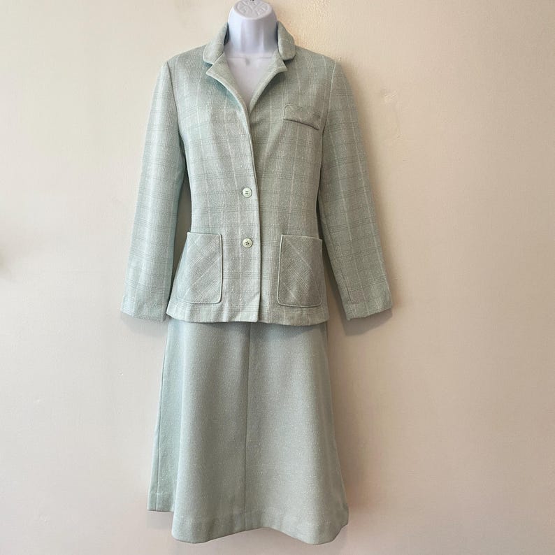 Center Stage Mint Green Skirt & Jacket Suit Set - Etsy