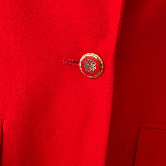 Vintage Pendleton Red Single Button Wool Blazer J… - image 2