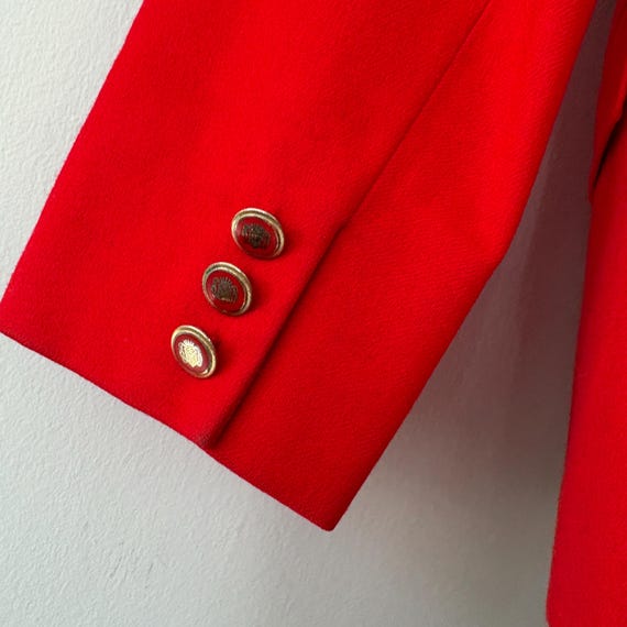 Vintage Pendleton Red Single Button Wool Blazer J… - image 7