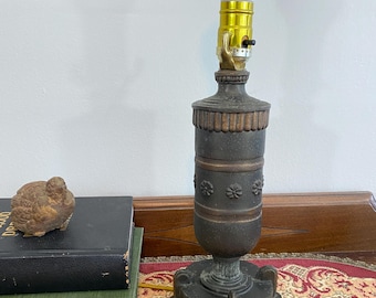 Antique Wrought Iron Table Lamp