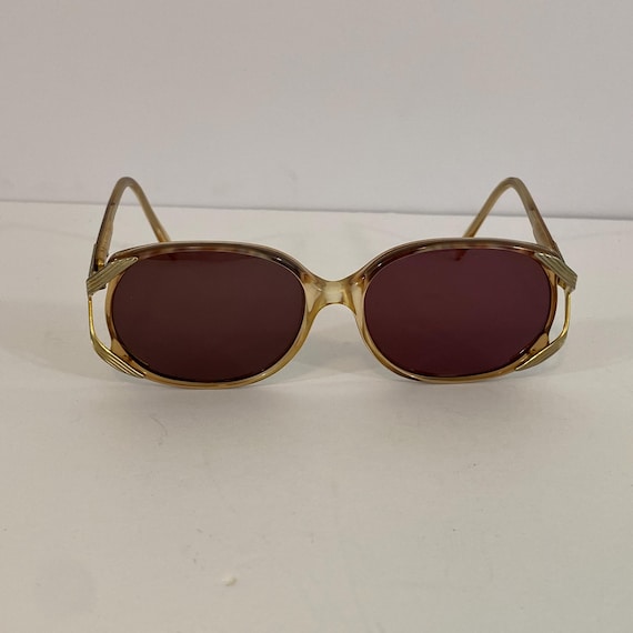 Vintage Faberge Sunglasses Gold Tortoise Frames