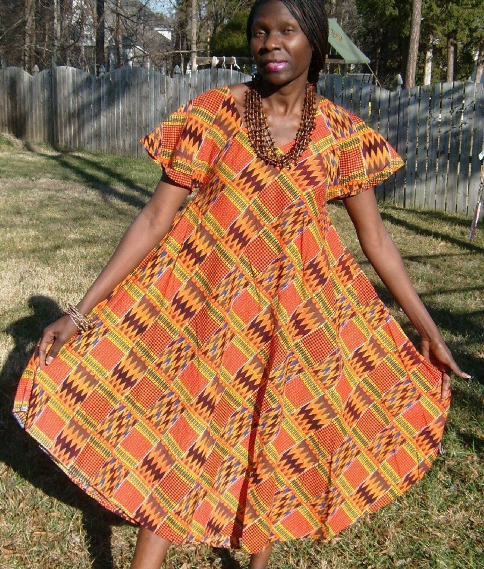 Kente Cloth Dress Etsy