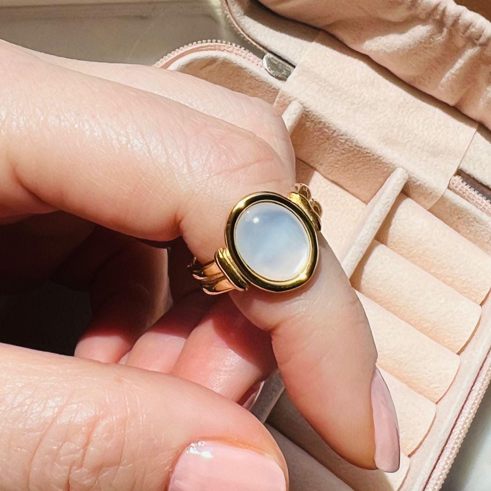 Chunky Pearl Ring - Etsy