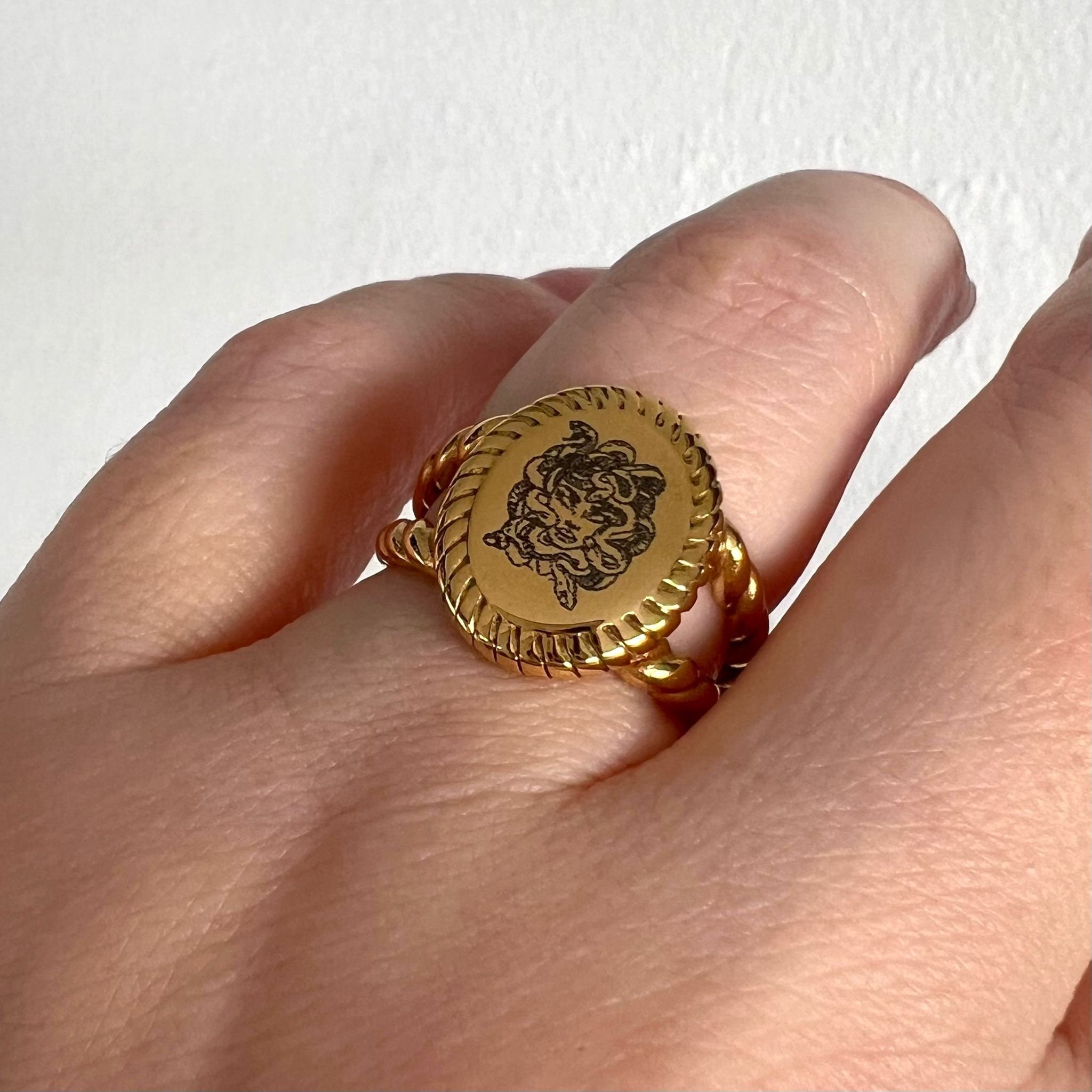 Medusa Versace Ring - Etsy