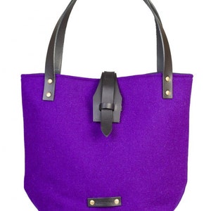 Harris Tweed, Harris Tweed tote, Purple Shoulder Tote, made in Scotland, Scottish, Harris Tweed Purse, wife gift, Purple Harris Tweed