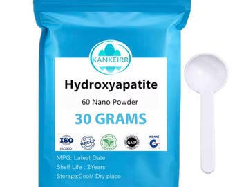 Hydroxyapatite Calcium Powder 50g | Micro Size Particles | 99.5%+ Purity | Vegan-Friendly | Premium Quality | In Stock  | Fast Shipping |
