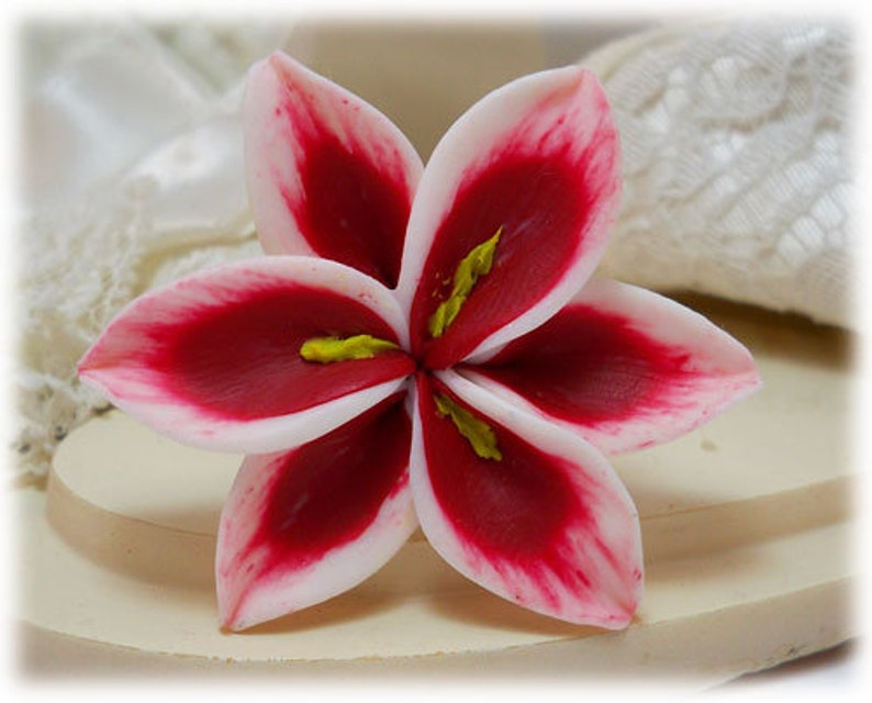 stargazer lily hair clip