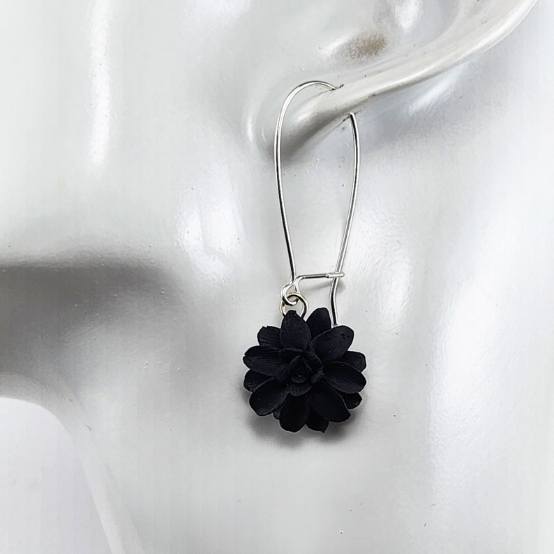DAHLIALICIOUS EARRINGS, NOIR