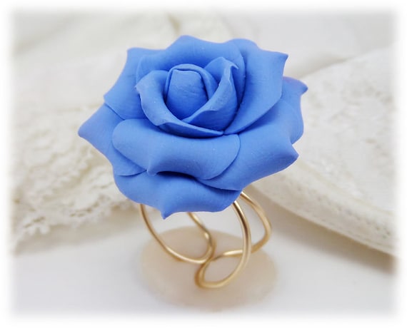 Blue rose ring deals