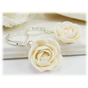 Peony Dangle Earrings | Peony Jewelry | November Birth Flower Gifts