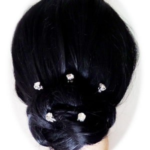 Rhinestone Hair Pins 7mm 5 Wedding Bridal Formal Hair Assorted Wedding Hair Accessories Bridal Bridesmaid Jewel Bobby Pins image 2