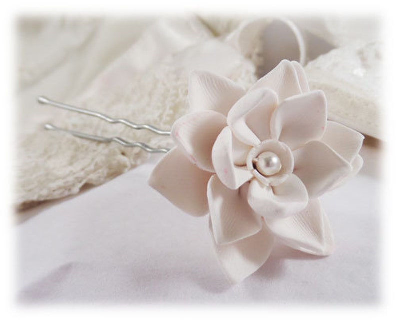 Lotus Hair Pin Waterlily Hair Accessories Lotus Wedding Etsy