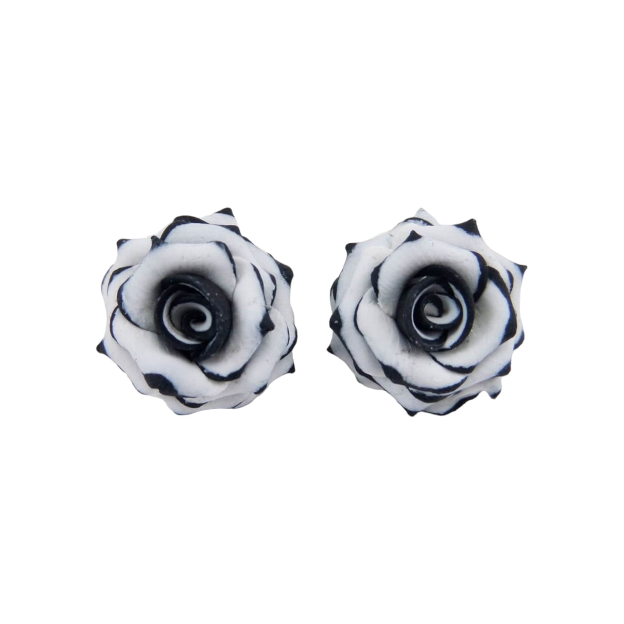 LUHE Cross Earrings Sterling Silver Rose Flower Cross India | Ubuy
