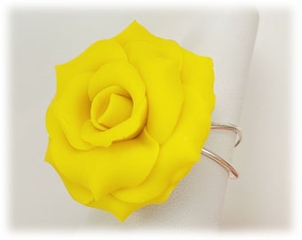 Yellow flower ring online