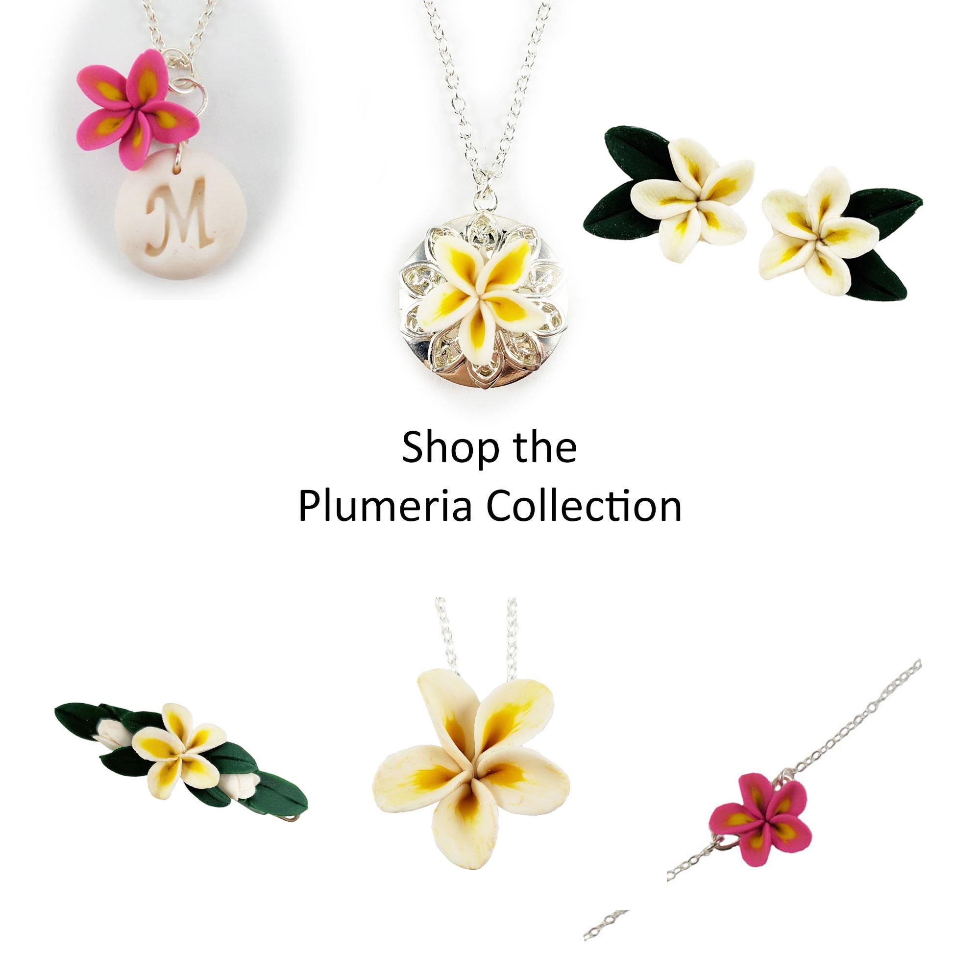 White Plumeria Hair Pin Clip: Crystal Rhinestone Bridal  display picture 1